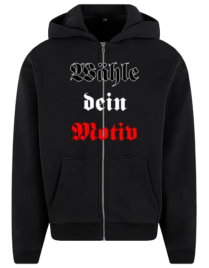 Rechtsdruck Oversize Zip Hoodies für Herren