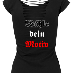 Rechtsdruck Ladies´ Back Cut Tee 100% Baumwolle